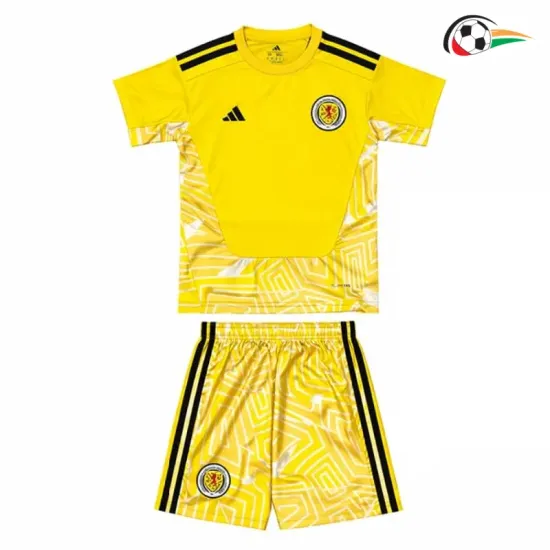 Camisa de Goleiro Titular Infantil Escocia Copa do Mundo 2026 Amarelo