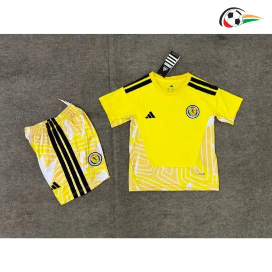 Camisa de Goleiro Titular Infantil Escocia Copa do Mundo 2026 Amarelo