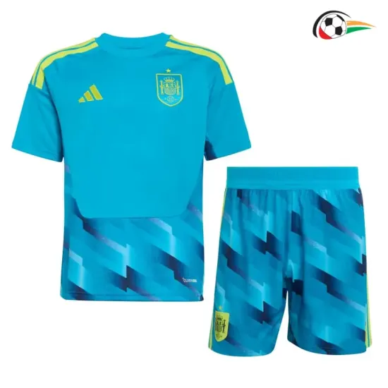 Camisa de Goleiro Titular Infantil España Copa do Mundo 2026 Azul