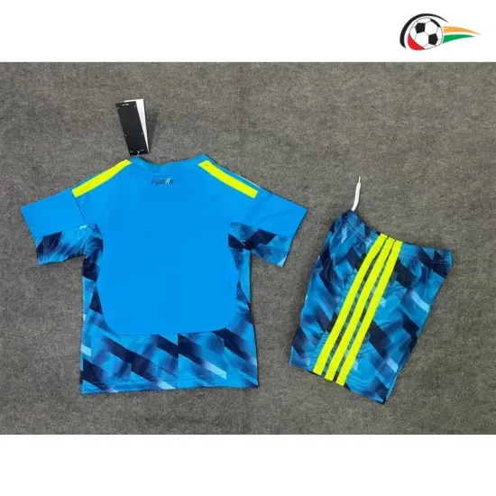 Camisa de Goleiro Titular Infantil España Copa do Mundo 2026 Azul