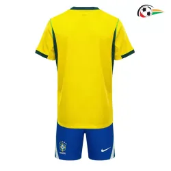 Camisa Titular Infantil Brasil Copa do Mundo 2026 Amarelo