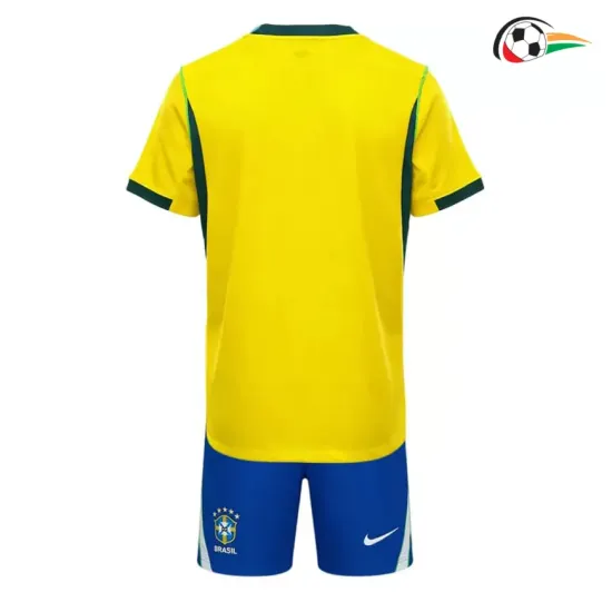 Camisa Titular Infantil Brasil Copa do Mundo 2026 Amarelo