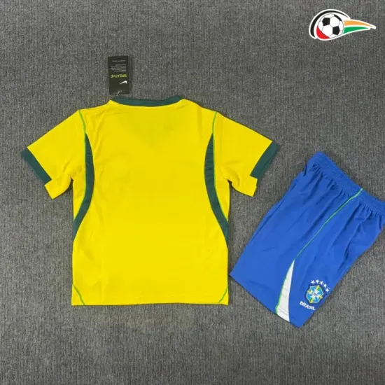 Camisa Titular Infantil Brasil Copa do Mundo 2026 Amarelo