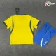 Camisa Titular Infantil Brasil Copa do Mundo 2026 Amarelo