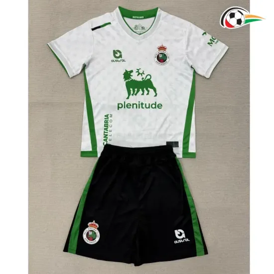 Camisa Titular Infantil Racing de Santander 2025/2026 Branco