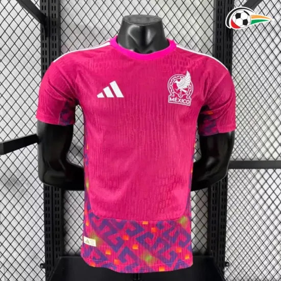 Camisa de Goleiro Titular Versão Jogador México Copa do Mundo 2026 Rosa