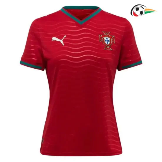 Camisa Titular Feminina Portugal Copa do Mundo 2026 Vermelho