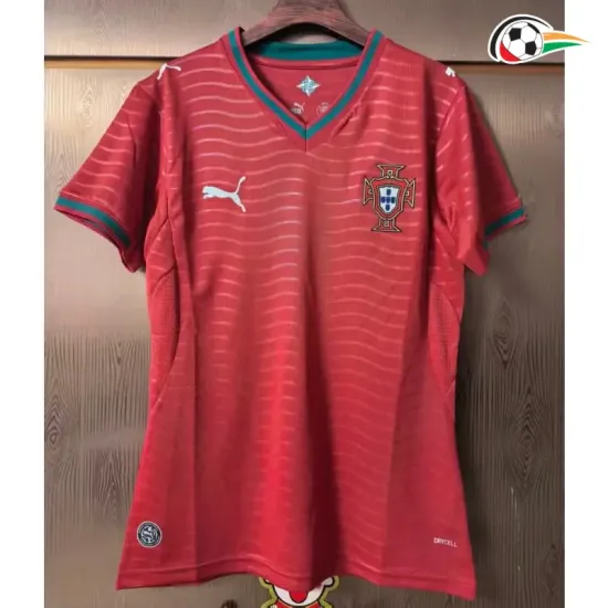 Camisa Titular Feminina Portugal Copa do Mundo 2026 Vermelho