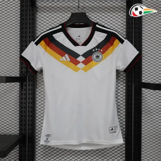 Camisa Titular Versão Jogador Feminina Alemanha Copa do Mundo 2026 Branco