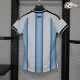 Camisa Titular Versão Jogador Feminina Argentina Copa do Mundo 2026 com FIFA2022 Azul/Branco