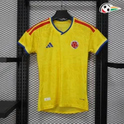 Camisa Titular Versão Jogador Feminina Colombia Copa do Mundo 2026 Amarelo