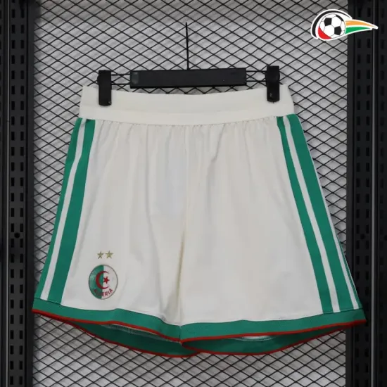 Shorts de Futebol Versão Jogador Titular Argelia Copa do Mundo 2026 Branco