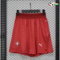Shorts de Futebol Versão Jogador Titular Portugal Copa do Mundo 2026 Vermelho