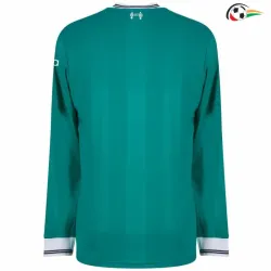 Camisa Alternativa Liverpool 2025/26 Verde Manga Longa
