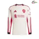 Camisa Reserva Liverpool 2025/26 Branco Manga Longa