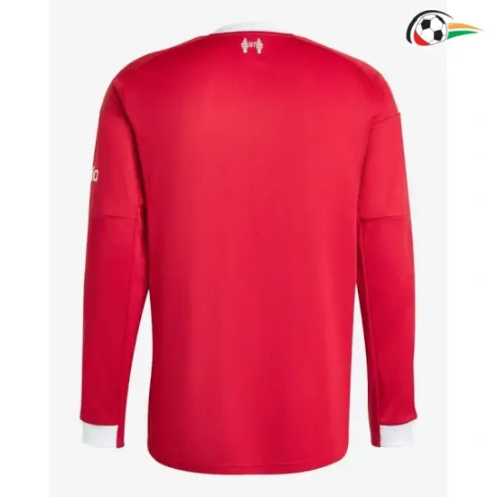 Camisa Titular Liverpool 2025/26 Vermelho Manga Longa