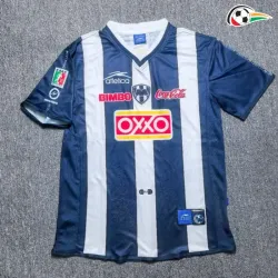 Camisa Retrô Titular Monterrey 2000/2001 Azul Marinho/Branco