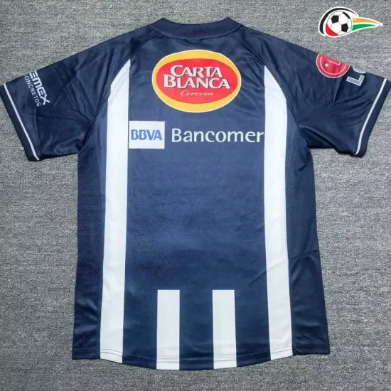 Camisa Retrô Titular Monterrey 2008 Azul Marinho/Branco