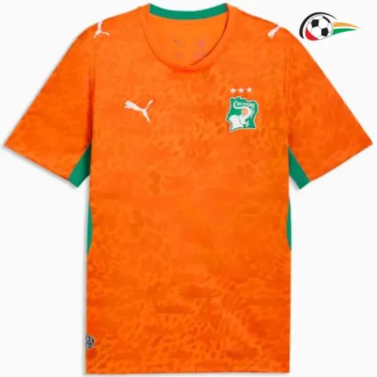 Camisa Titular Costa de Marfil Copa do Mundo 2026 Laranja