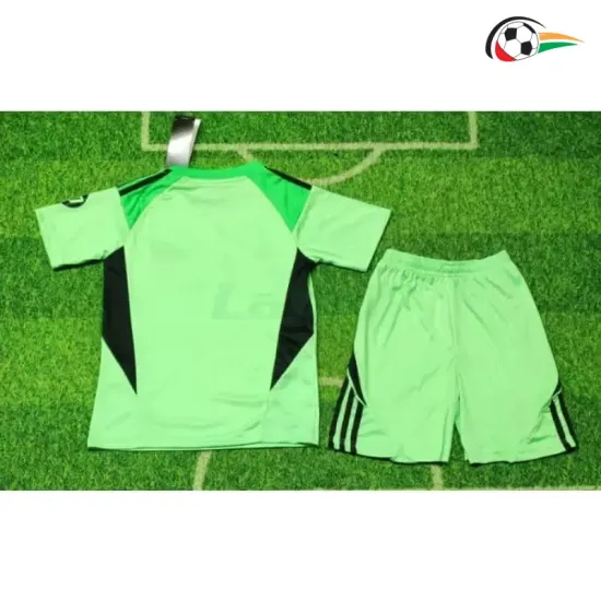 Camisa de Goleiro Infantil Real Madrid 2025/2026 Verde com Patch HP