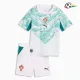 Camisa Reserva Infantil Portugal Copa do Mundo 2026 Verde/Branco