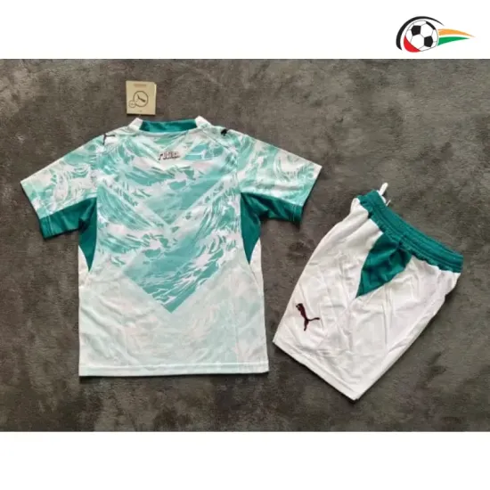 Camisa Reserva Infantil Portugal Copa do Mundo 2026 Verde/Branco