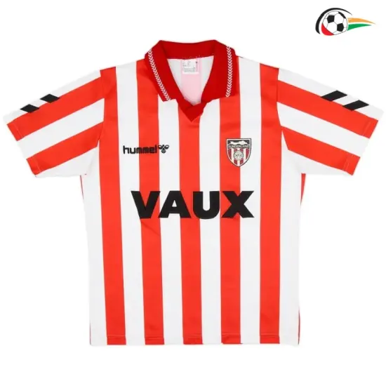 Camisa Retrô Titular Sunderland AFC 1991/1994 Vermelho/Branco