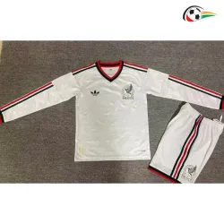 Camisa Infantil México 2026 Branco Manga Longa
