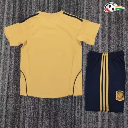 Camisa Retrô Reserva Infantil España 2008 Amarelo