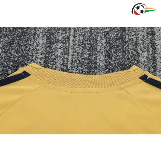 Camisa Retrô Reserva Infantil España 2008 Amarelo