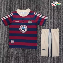 Camisa Retrô Reserva Infantil Newcastle United 1995/1997 Vermelho/Azul
