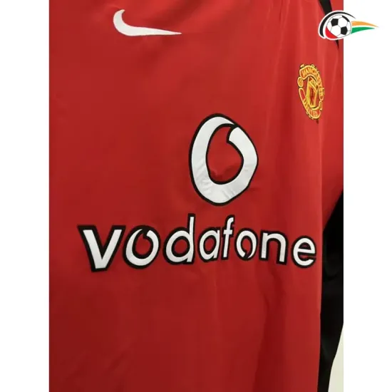 Camisa Retrô Titular Manchester United 2002/04 Vermelho