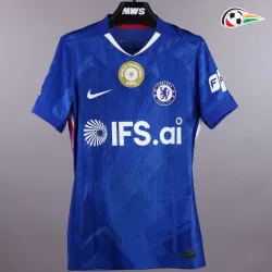 Camisa Titular Chelsea 2025/2026 Azul com Patch World Champions