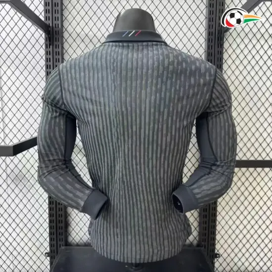 Camisa 4 Versão Jogador PSG 2025/2026 Preto Manga Longa