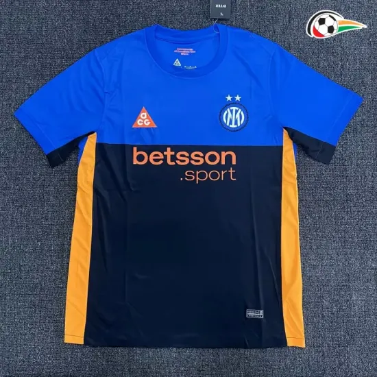 Camisa 4 Inter de milan 2025/2026 Azul/Preto/Laranja