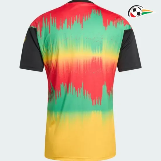 Camisa Titular Jamaica x Bob Marley 2026 Verde/Vermelho/Amarelo