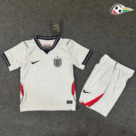 Camisa Titular Infantil Inglaterra Copa do Mundo 2026 Branco