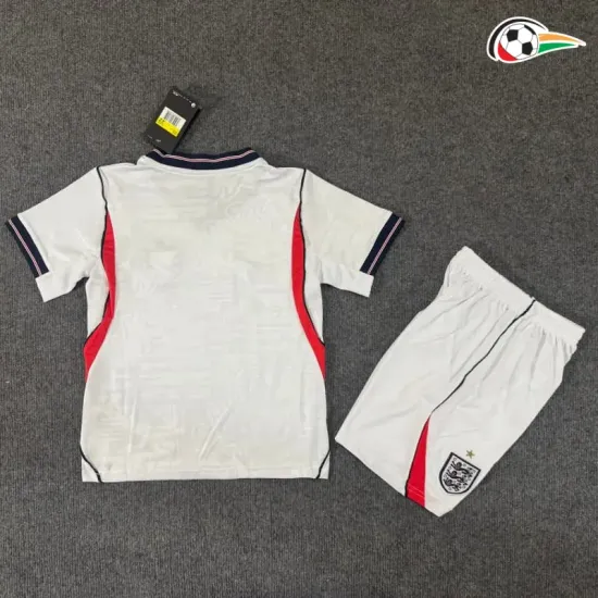 Camisa Titular Infantil Inglaterra Copa do Mundo 2026 Branco