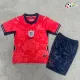 Camisa Reserva Infantil Inglaterra Copa do Mundo 2026 Vermelho/Azul
