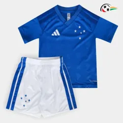 Camisa Titular Infantil Cruzeiro 2026/2027 Azul/Branco