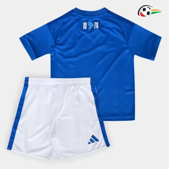 Camisa Titular Infantil Cruzeiro 2026/2027 Azul/Branco