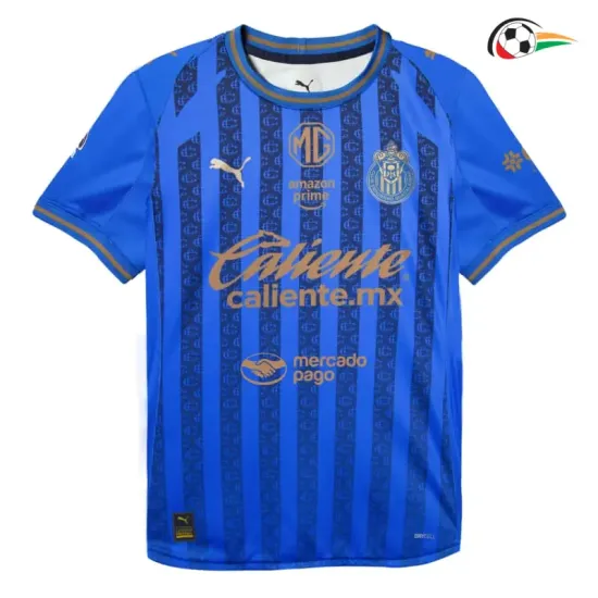 Camisa Alternativa Chivas 2026/2027 Azul/Dourado