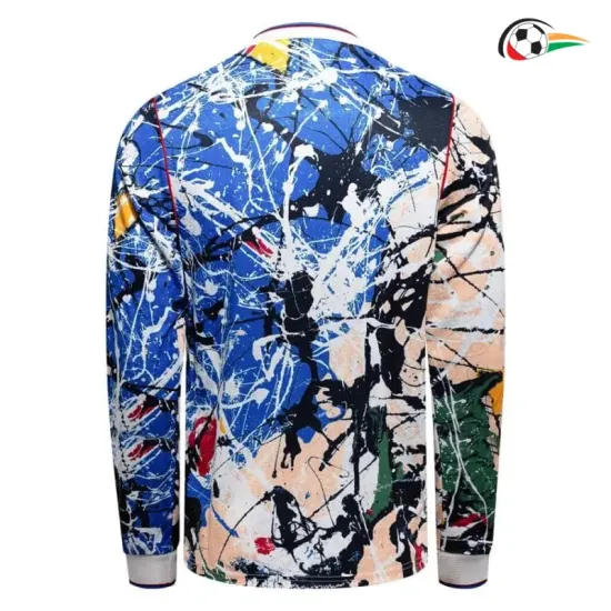 Camisa Manchester United x Stone Roses 2025/26 Edição Especial Multicolor Manga Longa