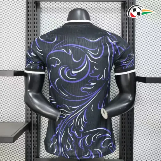 Camisa Reserva Versão Jogador Argentina Copa do Mundo 2026 Preto/Roxo com FIFA2022