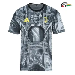 Camisa Juventus 2025/2026 Pré-Corrida Cinza/Preto