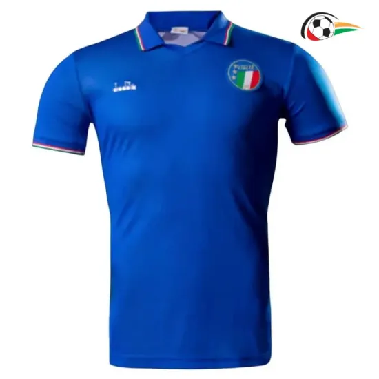 Camisa Retrô Titular Italia 1990 Azul
