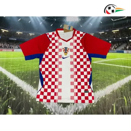 Camisa Titular Croacia Copa do Mundo 2026 Vermelho/Branco