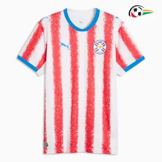Camisa Titular Paraguay Copa do Mundo 2026 Vermelho/Branco
