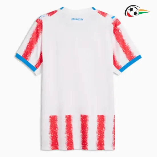 Camisa Titular Paraguay Copa do Mundo 2026 Vermelho/Branco
