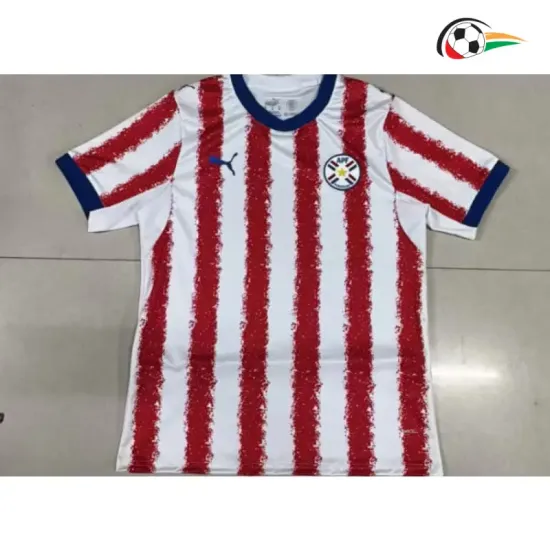 Camisa Titular Paraguay Copa do Mundo 2026 Vermelho/Branco